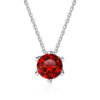3655c0d11e8c7ed4 JoyceJelly 1CT VVS D Moissanite Necklace For Women Six Prong Simulated Diamond Pendant Sterling Sier Wedding Fine Jewelry