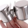 366a68b3d3967583 Hypeety Bird Parrot Feeding Double Cups Stainless Steel Food Water Bowls with Clip Bird Seed Feeder Cups Hanging Bowl Cage Stand Accessories