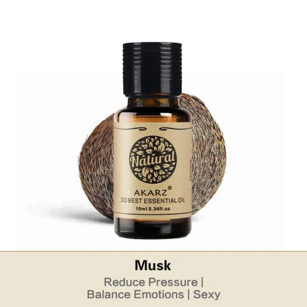 367b59125933de24 AKARZ Musk Essential Oil Natural Aromatherapy Relieve The Nerve Balance Mood body face care Musk Oil