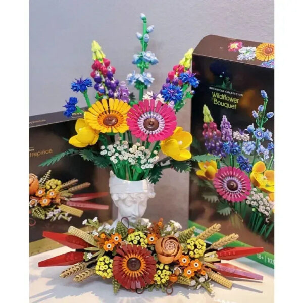 Romantic Wildwer Bouquet wer 10313 Set Home Decoration Building Block Toys Valentine's Day Gift for Girlfriend