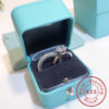 369e4702e78c8e86 Brand Promise Ring Set Real 100% Sterling Sier Diamond Engagement Wedding Band Rings for Women finger jewelry
