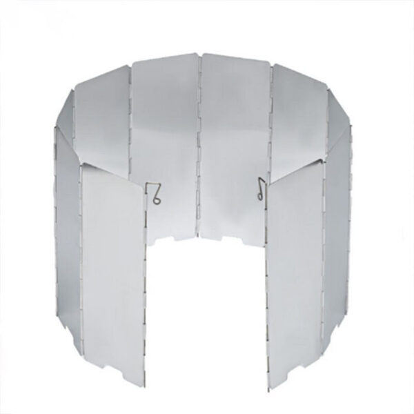 36b1c83a94132e1d Ultralight Outdoor 10 Plates Shield Camping Stoves Windshield Foldable Gas Cookers Wind Deflectors Stove
