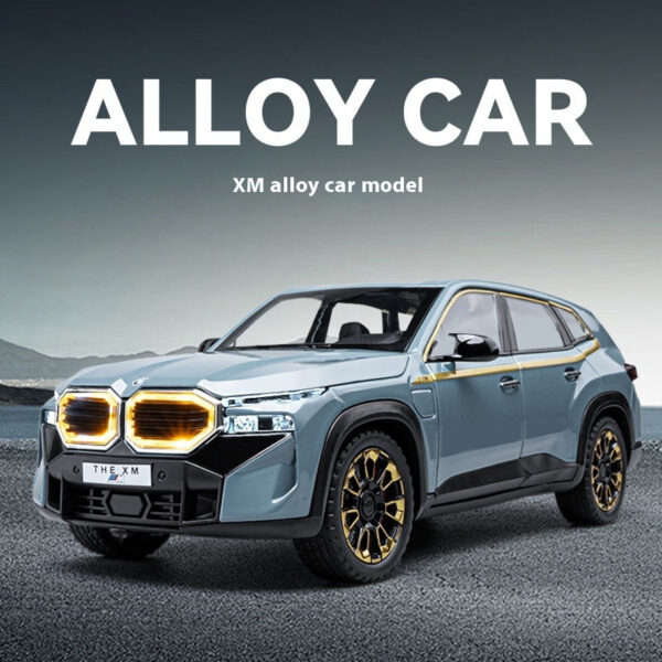 1:24 Scale XM Alloy Car Toy Model with Sound Light Effects Wind-Up nism Ideal for Kids Collectors - Fun & Durable