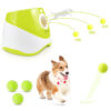 Thrower Launcher for Dogs with 3Tennis Ball Interacive Dog Toys Fun Indoor Outdoor Adjustable Distance