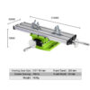 ALLSOME BG-6300 Compound Table Working Cross Slide Table Worktable for Milling Drilling Bench Multifunction Adjustable X-Y