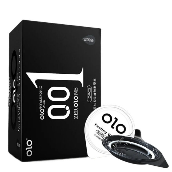 OLO ULTRA THIN CONDOM 0.01 Feeling Penis Sleeve Hyaluronic Acids Rubber Latex Ejaculation Delay Dotted Condoms Intimate Sex Toy