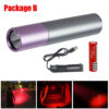 Penlight One Mode Red Light Flashlight for Camping Hiking Animal Protecting Beekeeping Detecting Aviation Night Vision