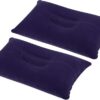 370047775af1757d PATIKIL Inflatable Pillow, 2 Pack Squared Ultralight Camping Travel Pillow Desk Rest Neck Support for Hiking Backpacking Office, Pink