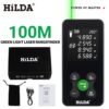 3709b98f64d3cd4e HILDA 50M/100M Rangefinder Red/Green Light Distance Digital Tape Rechargeable and Measurable Angle Laser Measure