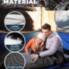 KingCamp Double Sleeping Bag Oxygen with 2 Pillows Queen Size & Extra-Large Rectangular Sleeping Bags for Adults 4 Seasons Waterproof Envelope Sleeping Bag for Camping Festivals Hiking Indoor Outdoor