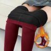 37157dd1e882301a Women Socks Winter Thermal Pantyhose Solid Color Insulated Legging High Waist Elastic Fleece Tights Slim Warm Sock Pants Out Wear