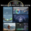 [2024] COLMI R06 Smart Ring Men Women, Heart Rate and Blood Oxygen Monitor, IP68 & 5ATM Waterproof, Multi-sport Mode