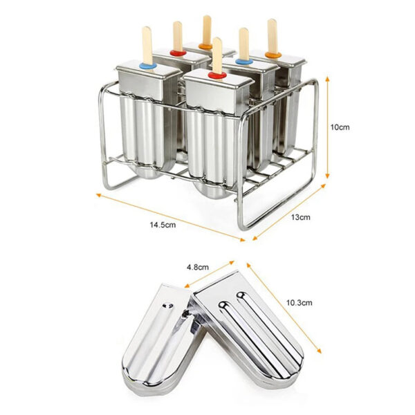 376b6024289cb160 Stainless Steel Popsicle Mold Rack Ice Lolly Mold Frozen Lolly Popsicle Maker Homemade Ice Cream Mold with Popsicle Holder