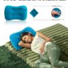 3776ccf3f5c1d591 Ultra Light Inflatable Camping Pillow - Inflatable Pillow for Camping, Hiking, and Backpacking - Press-to-Inflate Design for Safer and Healthier - Compressed design for Hiking, and Backpacking Travel