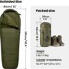 3777d2102cc51c7e OneTigris Bushcrafter’s Sleeping Bags, Mummy Sleeping Bag for Camping Hiking Backpacking, Survival Gear