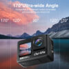 3784b3db7cffbf43 Ourlife 5K30FPS Action Camera 2.0'' Touch LCD 170° DVR 30M Waterproof Remote Control 5X Zoom Helmet WiFi 4K60FPS Sport Camera