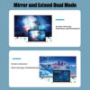 5.8G 1080P HDMI Video Audio Transmitter Receiver Display Dongle Wireless Extender AV Adapter for PC Laptop To TV