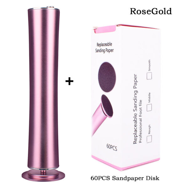 USB Rechargeable Wireless Electric File Cuticle Callus Remover hine Pedicure Tools Foot Heel Care Tool With Sandpaper
