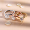 Engagement Rings for Women Moissanite Solitaire Ring Sterling Sier 1-3ct Oval Cut D Color VVSI Lab Diamond Bands Jewelry