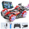 Colorful lights spray stunt racing 4WD shift 2.4G wireless gesture induction racing race remote control toy car