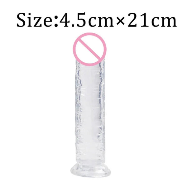 37b98cdb27b8f128 7 Size Realistic Dildo Jelly Penis Suction Cup Dildo Big Dick Female Masturbator Clitoral Stimulator Lesbian Sex Toys For Women