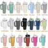 37c3ff0fbee68168 Camelia Pink Gradient Parade Black Chroma With 1:1 H2.0 40oz Stainless Steel Tumblers Cups with Silicone handle Lid Straw Travel Car mugs Water Bottles US STOCK