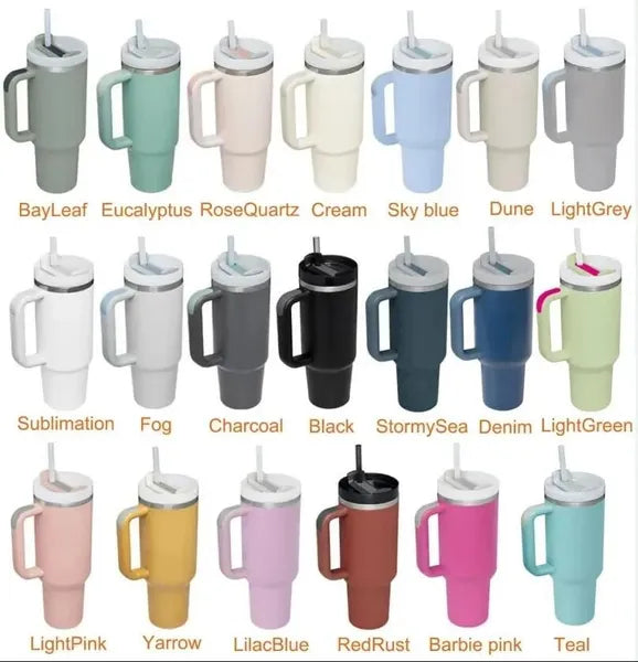 37c3ff0fbee68168 Camelia Pink Gradient Parade Black Chroma With 1:1 H2.0 40oz Stainless Steel Tumblers Cups with Silicone handle Lid Straw Travel Car mugs Water Bottles US STOCK