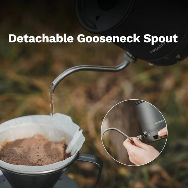 Fire-Maple Petrel Pour-Over Coffee Kettle Gooseneck Spout Coffee Pots Detachable Spout Handle Portable Foldable HX Kettle