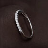 Fashion Original 100% Sterling Sier Band Rings Women Wedding Jewelry Gift Classic Simulated Platinum Diamond CZ RING