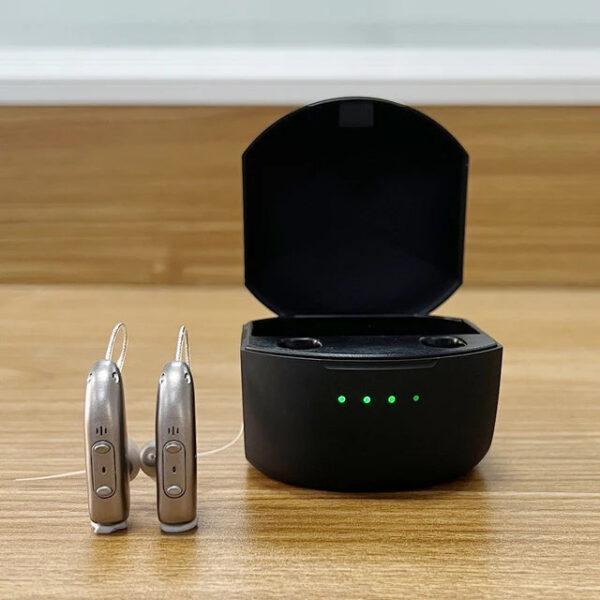Self-Fitting OTC Aids, Mild to Moderate Loss,Bluetooth Hearing Aid with Invisible Fit Noise Support