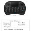 37edc3655d8aa97e I8 Mini Wireless Keyboard 2.4G Air Mouse Remote Touchpad For Android Box PC Smart TV