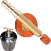 37f0dd8473ff8e29 Gas Refill Adapter, Universal Brass Stove Burners Switching Valve Regulator Camping Nozzle Bottle Convert Adapter Portable Outdoor Valve Caps Gas Canister Refill Adapter for Outdoor Camping