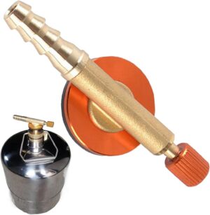 37f0dd8473ff8e29 Gas Refill Adapter, Universal Brass Stove Burners Switching Valve Regulator Camping Nozzle Bottle Convert Adapter Portable Outdoor Valve Caps Gas Canister Refill Adapter for Outdoor Camping