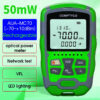 Rechargeable Fiber Tester 4 in 1 Mini Optical Power Meter -70~+10dBm & Visual Fault Locator & Rj45 Network Test & LED Lighting