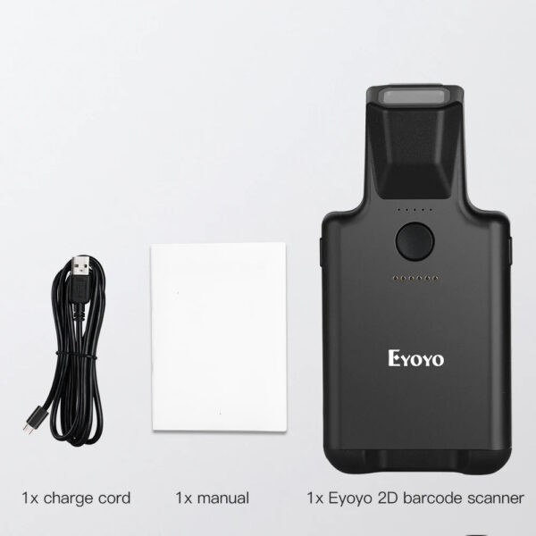 3807a81b8ef58717 Eyoyo 2D Back Clip Bluetooth Barcode Scanner Portable Barcode Reader Data Matrix 1D 2D QR Bar Code Scanner Android IOS System