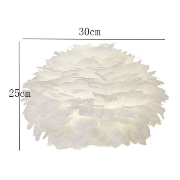 Nordic Feather Lamp Shade Boho Ceig Chandelier Lampshade Pendant Light Cover for Wedding Nursery Kitchen Decoration