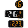 380ffd8966916f68 Large Digital Wall Remote Control Temp Date Week Display Power Off Memory Table Clock Wall-mounted Dual Alarms LED Clocks