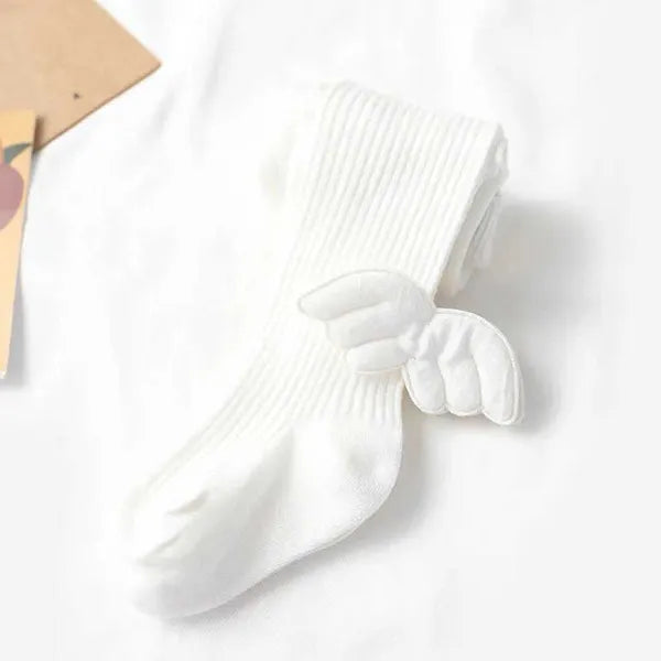 381749fd2da7fe2f Socks & Hosiery New Fashion Angel Wings Kids Stockings For Girls Autumn Spring Soft Cotton Baby Tights Knitted Toddler Children Pantyhose