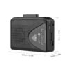 Portable USB Cassette Tape to MP3 Converter Capture Audio Music Player Recorder AM/ FM Radio