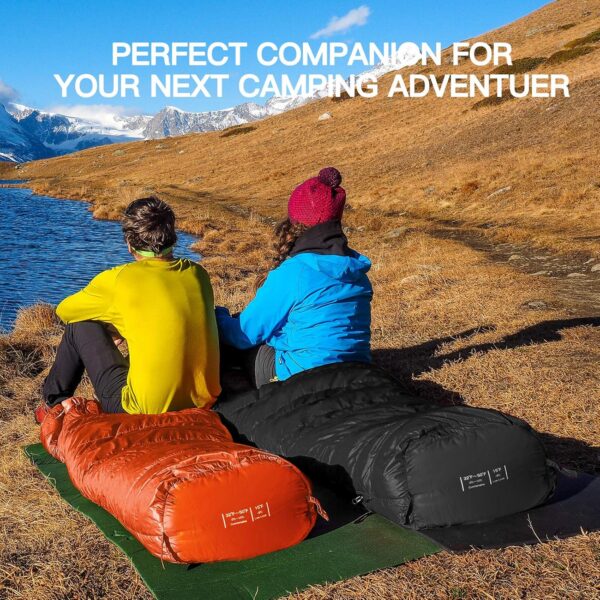 383e0c137e20a2bf Bessport Mummy Sleeping Bag | 15-45 ℉ Extreme 3-4 Season Sleeping Bag for Adults Cold Weather– Warm and Washable, for Hiking Traveling & Outdoor Activities