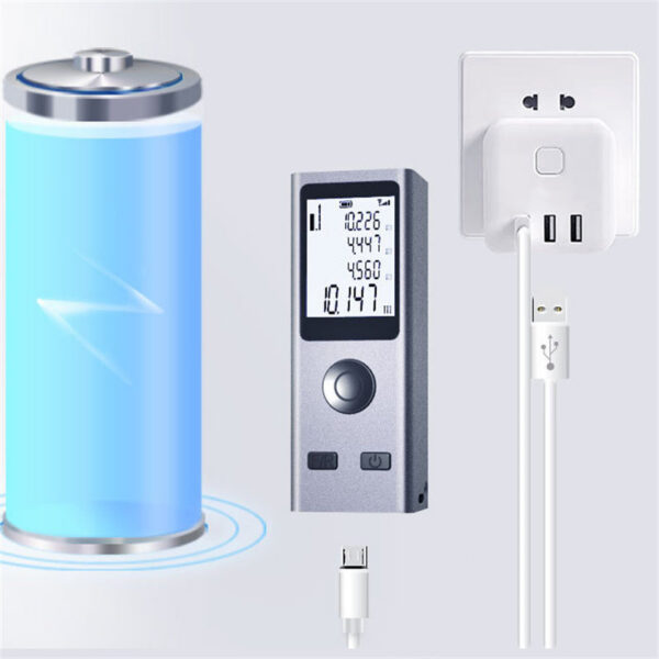 Mini Smart Rangefinder Intelligent 30M Digital Laser Rangefinde Usb Charging Rechargeable Handheld Distance Meter