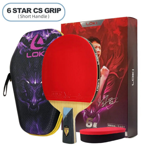 385fa1086c36d99e LOKI DRAGON Series Table Tennis Racket Professional Offensive Ping Pong Racket Paddle Bat 5 Wood 2 Carbon 6/7/8/9/10 Stars