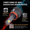 386929a073819307 2PCS K5C 24V H7 H4 H1 LED Truck Light Bulb H11 4300K 6000K 110W 24V Led Headlight Lamp for Truck
