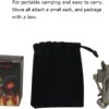 387e6dcf2be64a81 DESERT & FOX Ultralight Mini Camping Stove, 2600W Power Titanium Alloy Automatic Foldable Outdoor Cookware Tool for Picnic, Cookout, Camping, Hiking