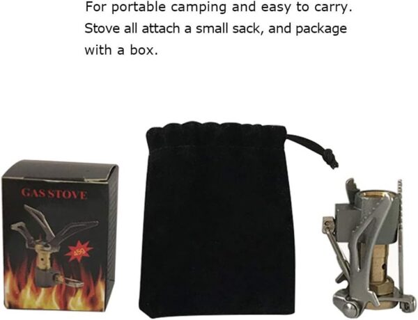 387e6dcf2be64a81 DESERT & FOX Ultralight Mini Camping Stove, 2600W Power Titanium Alloy Automatic Foldable Outdoor Cookware Tool for Picnic, Cookout, Camping, Hiking