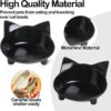 3896167b55793b16 Cat Food Bowls, Non-Slip, Safe Food-Grade Melamine, Anti-Skid Base, Shallow Design, Dishwasher-Safe, 8 Ounces