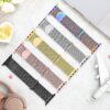 Sunnywoo Metal Stainless Steel Band Compatible with Apple Watch Bands 40mm 38mm 41mm 42mm 44mm 45mm 49mm,Silver Loop Adjustable Magnetic Strap for iWatch Series Ultra 8 7 6 5 4 3 2 1 SE for Women Men
