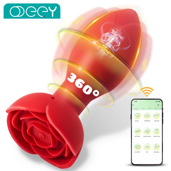 389a7ca27c7001b0 20 Modes Rotation Vibrating Anal Plug Vibrator App Remote Control Male Prostate Massager Clit Butt Stimulation Sex Toy for Women