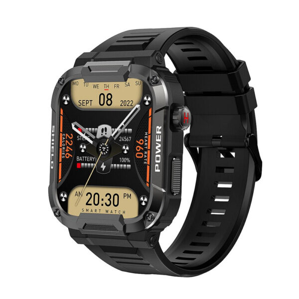 MELANDA 1.85 Outdoor Military Smart Watch Men Bluetooth Call Smartwatch For Android IOS IP68 Waterproof Sports Fiess Watches
