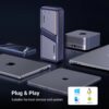 38aa383ea781e90f UGREEN 40Gbps NVMe SSD Enclosure M.2 to USB4.0 SSD Case Compatible with M.2 NVME PCIe Built-in Cooling Vest Aluminum Case